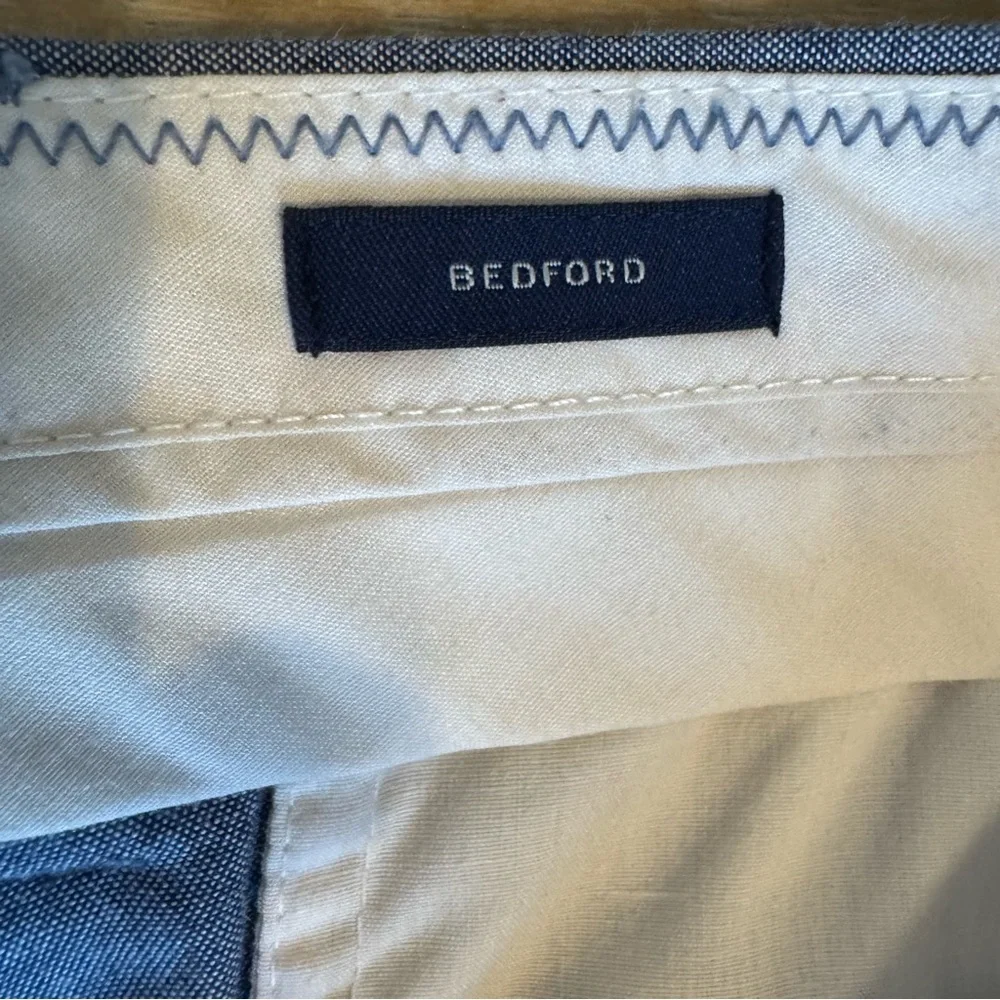 J. Crew Men's Dress Pants Blue 100% Cotton Bedford Khakis Suit 36x30